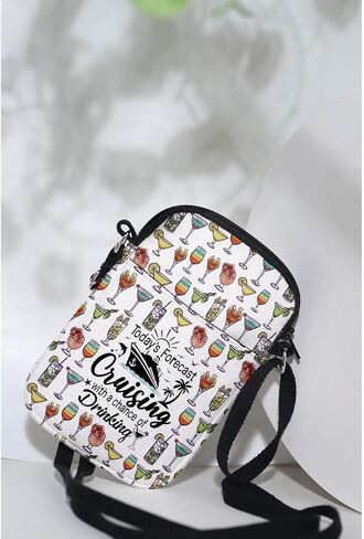 MAOFAED Cruising Crossbody Bag, Cruising Gift, Friend Cruise Gift, Today’s Forecast Cruising With A Chance Of Drinking in Saudi Arabia