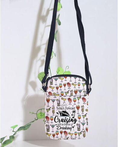MAOFAED Cruising Crossbody Bag, Cruising Gift, Friend Cruise Gift, Today’s Forecast Cruising With A Chance Of Drinking in Saudi Arabia