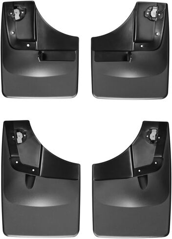 WeatherTech Custom No Drill Splash Guard MudFlaps for Ford F-150 - Front & Rear Set (110050-120050), Black in Saudi Arabia