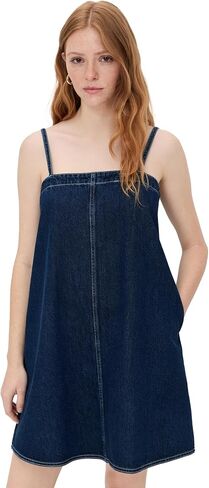 Madewell Women's Strappy Aline Mini Dress in Bright Rinse Wash in Saudi Arabia