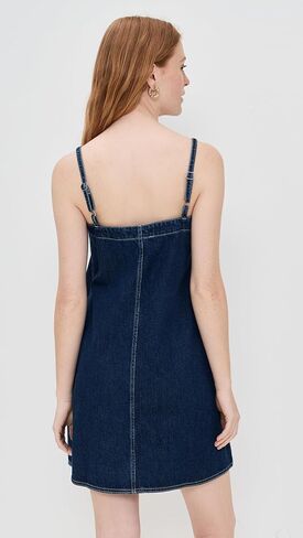 Madewell Women's Strappy Aline Mini Dress in Bright Rinse Wash in Saudi Arabia