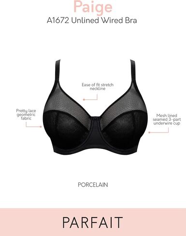 PARFAIT Paige Women's Full Busted Wired Unlined Lace Bra A1672 in Saudi Arabia