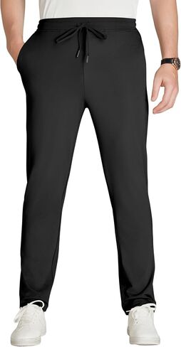 Letaotao 34 "/36" inseam Tall Mens الركض sweatpants pockts zipper sthipper in Kuwait
