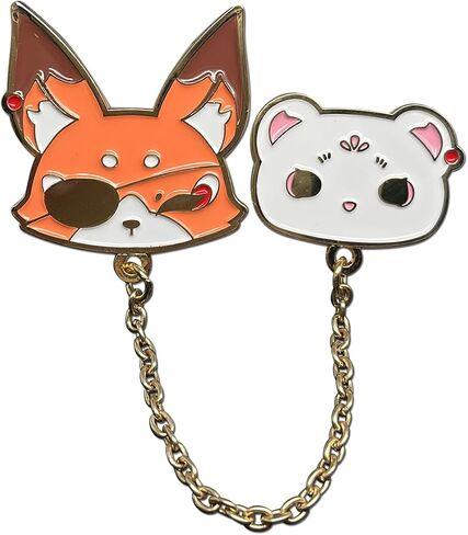 Heaven Official Blessing S2 - Pinsart Ferret Face & Fox Face With Chain Pin in Saudi Arabia