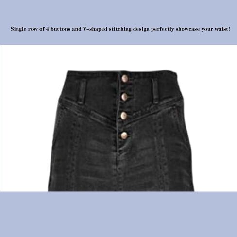 الأرداف الملتوية للنساء الرجعية A-LINE FISHLACTION LONG DENIM SKIRT WIND'S LARGE BODY DENIM TRIMER LONG SKIRT in Kuwait
