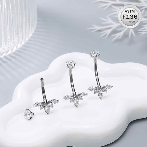 Ruifan ASTM F136 BELLY BELLY BELTY RINGS CLAY CHIP ZIRILERGENIC INTERNALLERS INVERSION in Saudi Arabia