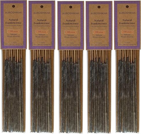 Natural Resin ~ Gum Benzoin ~ Loban - Sambrani Incense Sticks (5 Pack Total of 50 Sticks) in Saudi Arabia