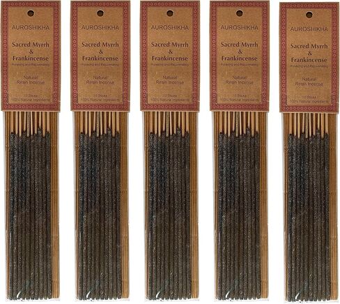 Natural Resin ~ Gum Benzoin ~ Loban - Sambrani Incense Sticks (5 Pack Total of 50 Sticks) in Saudi Arabia