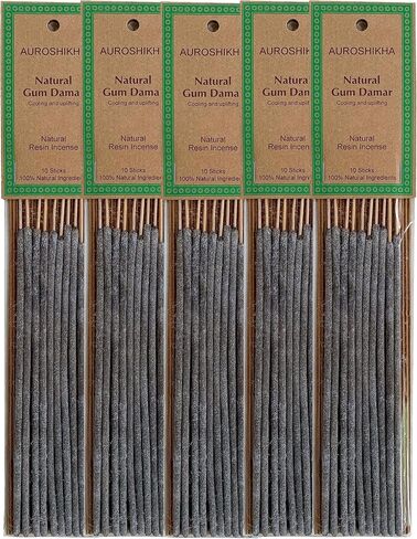 Natural Resin ~ Gum Benzoin ~ Loban - Sambrani Incense Sticks (5 Pack Total of 50 Sticks) in Saudi Arabia