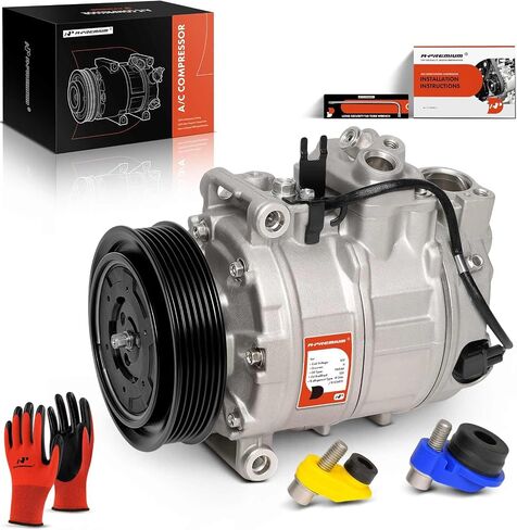 A-Premium Air Conditioner AC Compressor with Clutch Compatible with Audi A4 2004-2005, A4 Quattro 2004-2005, Q5 2013-2017, S4 2013-2016, S5 2013-2017, SQ5 2014-2017, 3.0L in Saudi Arabia
