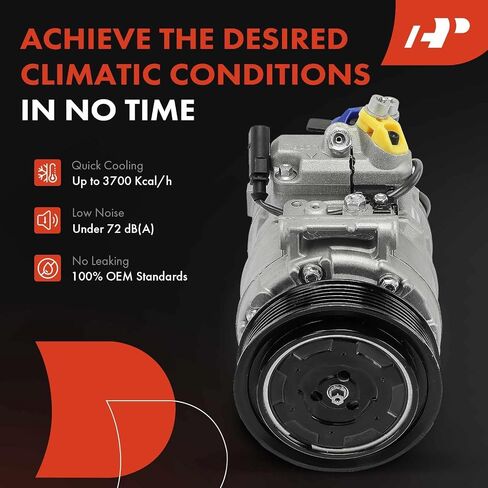 A-Premium Air Conditioner AC Compressor with Clutch Compatible with Audi A4 2004-2005, A4 Quattro 2004-2005, Q5 2013-2017, S4 2013-2016, S5 2013-2017, SQ5 2014-2017, 3.0L in Saudi Arabia