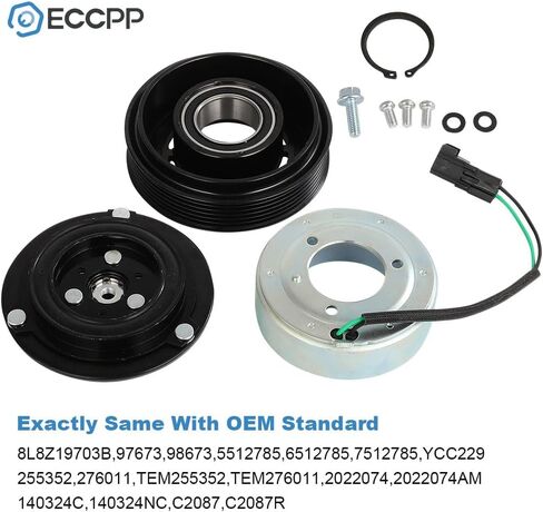ECCPP A/C Compressor Clutch 2009-2011 Fit for Mazda Tribute 2.5L 2009-2012 Fit for Ford Escape 2.5L AC Clutch in Saudi Arabia