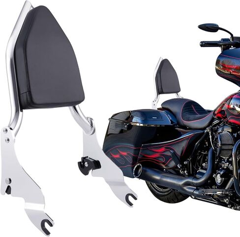 Luggage Rack Rear Grab Handles Bracket Kit for Harley Touring Models, Compatible with 2009-2024 Road King Road Glide Street Glide Electra Glide (Black) in Kuwait