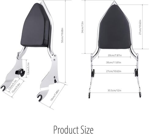 Luggage Rack Rear Grab Handles Bracket Kit for Harley Touring Models, Compatible with 2009-2024 Road King Road Glide Street Glide Electra Glide (Black) in Kuwait