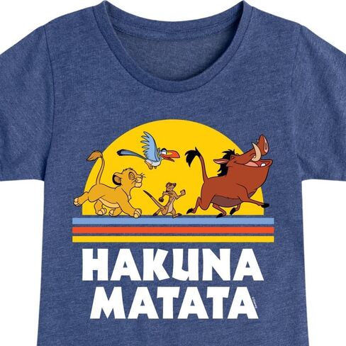 Disney The Lion King - Hakuna Matata - Sunshine - Toddler & Youth Girls Short Sleeve Graphic T-Shirt in Saudi Arabia