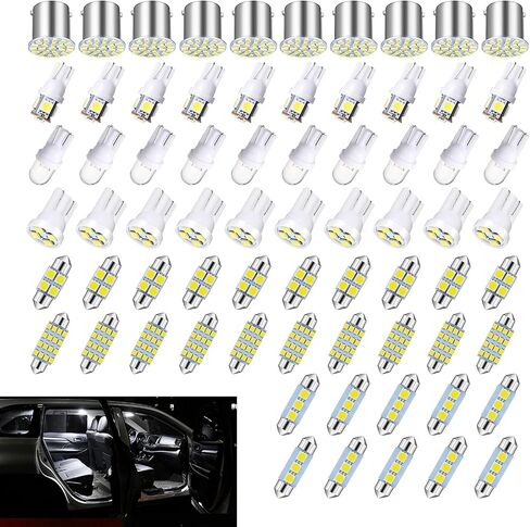 70pcs قبة مصباح LED LED مجموعة مجموعة المصباح الداخلي ، 31 مم 36 مم 41 مم T10 مصابيح الاستبدال الداخلية ، مناسبة لخريطة داخلية Dome Door Door Light Light (White) in Saudi Arabia