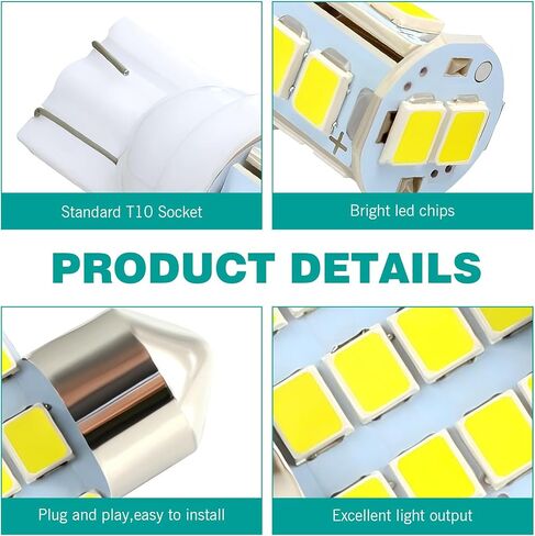 70pcs قبة مصباح LED LED مجموعة مجموعة المصباح الداخلي ، 31 مم 36 مم 41 مم T10 مصابيح الاستبدال الداخلية ، مناسبة لخريطة داخلية Dome Door Door Light Light (White) in Saudi Arabia