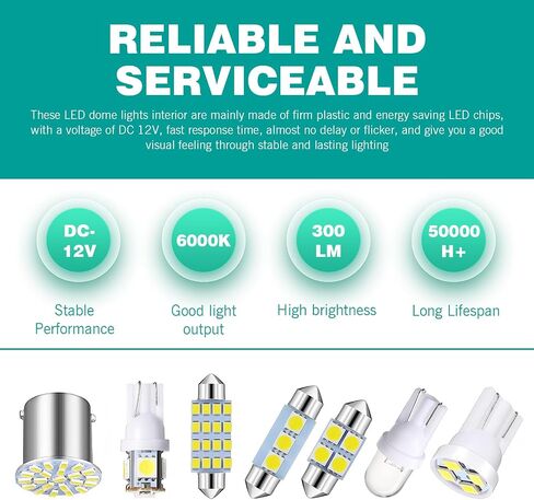70pcs قبة مصباح LED LED مجموعة مجموعة المصباح الداخلي ، 31 مم 36 مم 41 مم T10 مصابيح الاستبدال الداخلية ، مناسبة لخريطة داخلية Dome Door Door Light Light (White) in Saudi Arabia