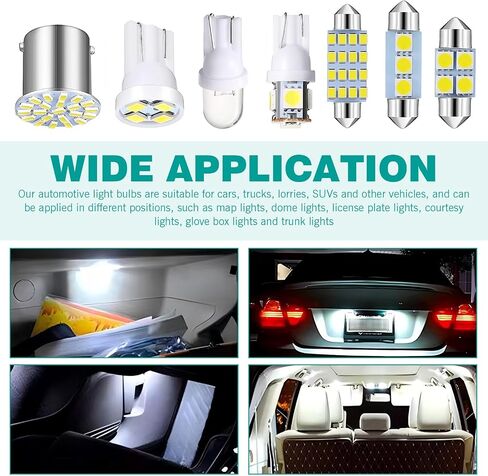 70pcs قبة مصباح LED LED مجموعة مجموعة المصباح الداخلي ، 31 مم 36 مم 41 مم T10 مصابيح الاستبدال الداخلية ، مناسبة لخريطة داخلية Dome Door Door Light Light (White) in Saudi Arabia