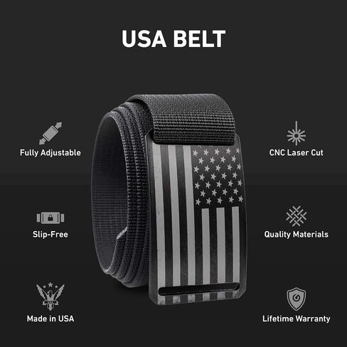 GRIP6 USA Ninja: Durable Belts for Men & Women, Versatile Nylon Tactical Belt for Work, Golf, Casual & Outdoor Use in Saudi Arabia