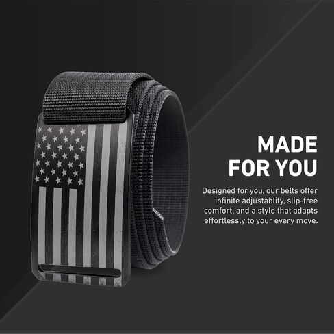 GRIP6 USA Ninja: Durable Belts for Men & Women, Versatile Nylon Tactical Belt for Work, Golf, Casual & Outdoor Use in Saudi Arabia