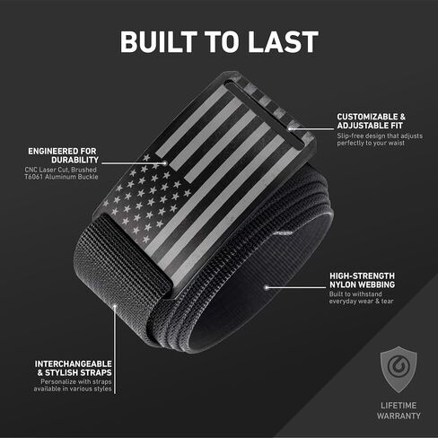 GRIP6 USA Ninja: Durable Belts for Men & Women, Versatile Nylon Tactical Belt for Work, Golf, Casual & Outdoor Use in Saudi Arabia