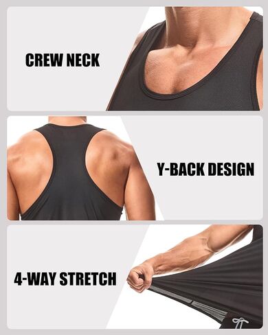 Aimpact Mens تجريب الخزان قمم جافة الملاءمة الصالة الرياضية بلا أكمام y-back muscle litness كمال الأجسام خزانات خزان الأجسام in Kuwait