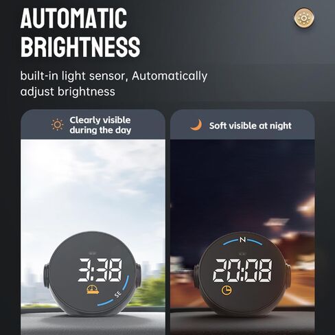 Shkalacar Digital GPS Speedometer Car Speedomete Digital Display Speed Altitude Meter Car HUD Headup Display for All Vehicle in Saudi Arabia