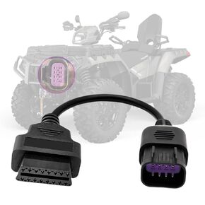 OBD2 Adapter Cable for Polaris 8 Pin to 16 Pin Female OBDII Connector, Fit for Polaris Slingshot, RZR, Ranger, General, Sportsman, ACE, ATV Motorcycle Diagnostic Tool, Work with OBD Code Reader in Saudi Arabia