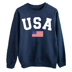 USA Flag Sweatshirt ، هدية هوديز اليوم التذكاري في الرابع من يوليو in Kuwait