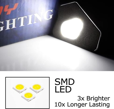 iJDMTOY White 18-SMD Full LED Under Mirror Puddle Lights Compatible With Mercedes W204 C-Class, W212 E-Class, W221 S-Class, C117 CLA-Class, C218 CLS-Class, etc (fit models w/o under mirror camera) in Saudi Arabia