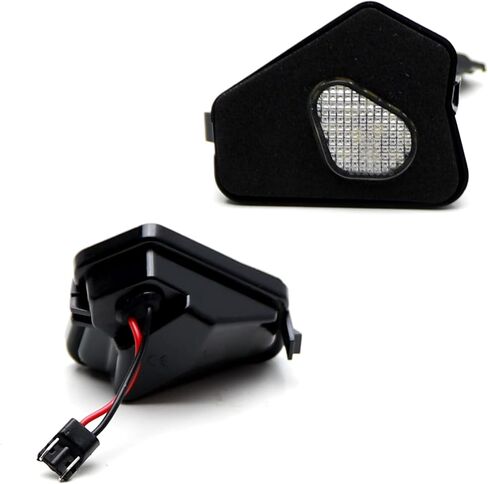 iJDMTOY White 18-SMD Full LED Under Mirror Puddle Lights Compatible With Mercedes W204 C-Class, W212 E-Class, W221 S-Class, C117 CLA-Class, C218 CLS-Class, etc (fit models w/o under mirror camera) in Saudi Arabia