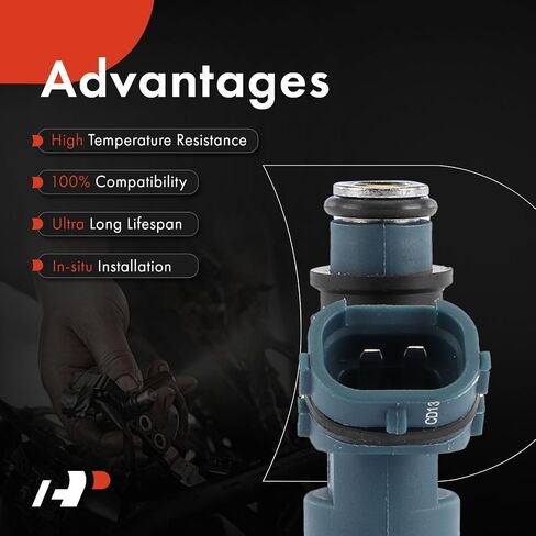 مجموعة A-premium من 8 حقن وقود متوافقة مع Toyota Tundra 00-04 ، 4runner 03-04 ، Sequoia 01-04 ، Land Cruiser 98-05 & exus gx470 03-05 ، lx470 98-05 ، 4.7L in Saudi Arabia