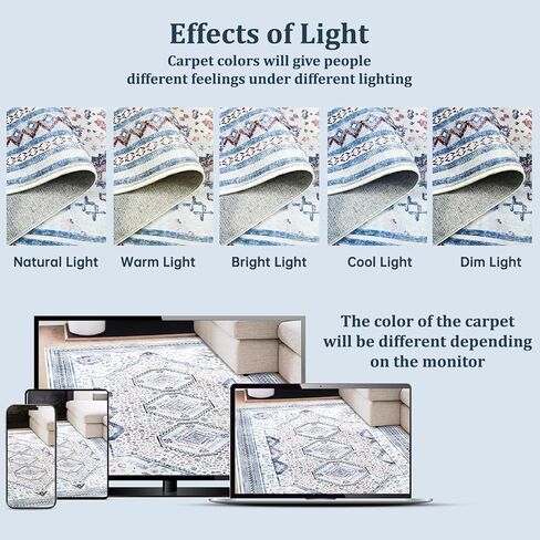 Maxsoft Small 2x3 سجادة قابلة للغسل للدخول ، سجاد طباعة ناعمة للدخول ، السجاد المنخفضة غير المنقولة للزلابية للباب الأمامي. in Kuwait