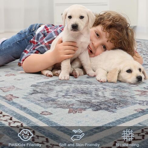 Maxsoft Small 2x3 سجادة قابلة للغسل للدخول ، سجاد طباعة ناعمة للدخول ، السجاد المنخفضة غير المنقولة للزلابية للباب الأمامي. in Kuwait