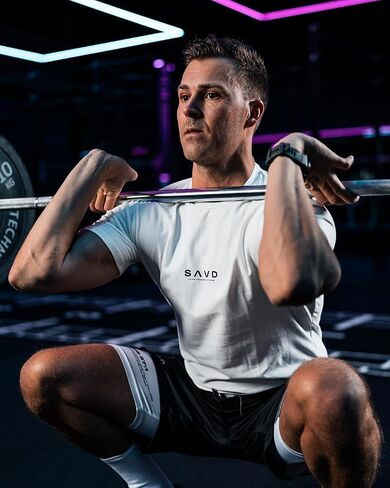 Christian Performance T-Shirt - Men's Slim Fit Gym Shirt, Faith-Based Activewear with Cross, Premium Cotton Stretch Tee in Saudi Arabia
