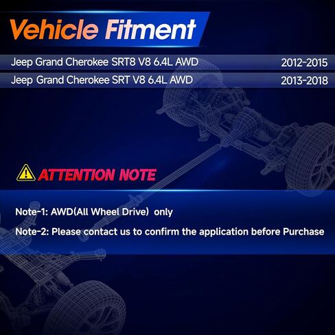5038552A Rear Drive Shaft Prop Shaft Driveshaft Assembly Fit for Jeep Grand Cherokee SRT8 2012-2015|Cherokee SRT 2013-2018, AWD, Replace# 53010967AB, 946-310 in Saudi Arabia