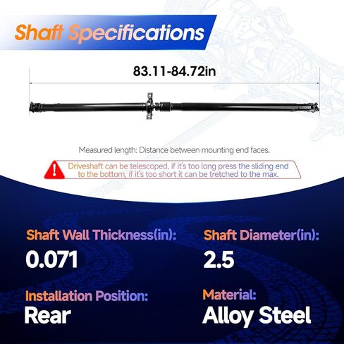 Rear Drive Shaft Prop Shaft Driveshaft Assembly Fit for Acura RDX Base, V6 3.5L 2013-2018, Replace# 40100TX4A01 in Saudi Arabia