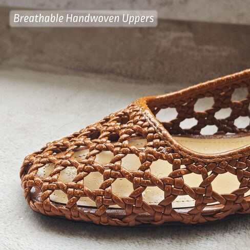 Woven Mesh Ballet Flats Shoes for Women with Elastic Strap Square Toe Breathable Slip On Flat Mary Janes Dress Casual Shoes in Saudi Arabia