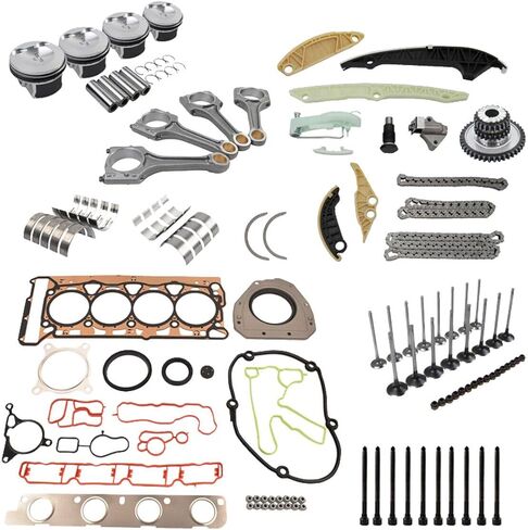 إصلاح محرك Geluoxi Rebuild Ritons Rods Kit Presention for Audi A4 Q5 TT VW Jetta Tiguan Golf GTI 2.0T CCTA 06H105701D 06H109158H in Saudi Arabia
