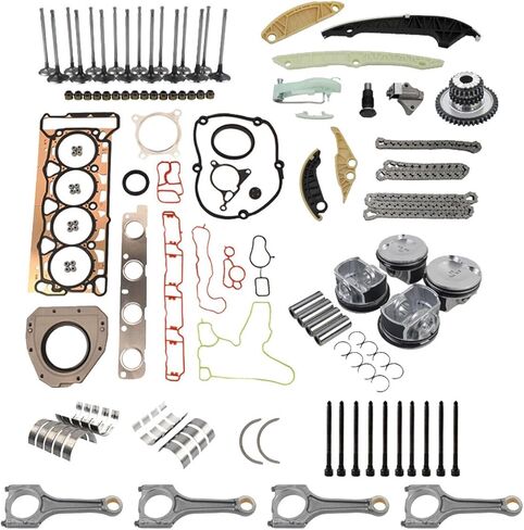 إصلاح محرك Geluoxi Rebuild Ritons Rods Kit Presention for Audi A4 Q5 TT VW Jetta Tiguan Golf GTI 2.0T CCTA 06H105701D 06H109158H in Saudi Arabia
