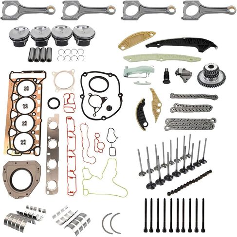 إصلاح محرك Geluoxi Rebuild Ritons Rods Kit Presention for Audi A4 Q5 TT VW Jetta Tiguan Golf GTI 2.0T CCTA 06H105701D 06H109158H in Saudi Arabia