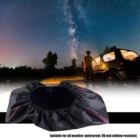 Winch Cover, Heavy Duty Winch Cover 8,000-17,500 lbs Winch Protection Cover for Trailer SUV, Indoor and Outdoor, Black in Saudi Arabia