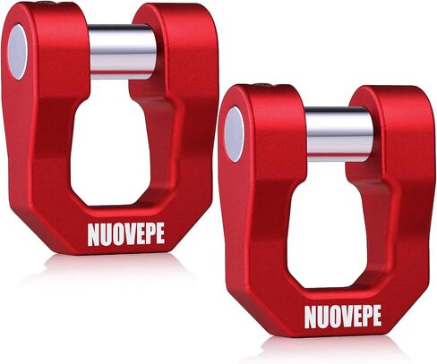 3/4" D Ring Shackle, 70000 Lbs Break Strength, Clevis Shackle with 7/8" Pin, Rustproof, for Tow Off Road Vehicle Recovery, Black, 2 Pack in Saudi Arabia