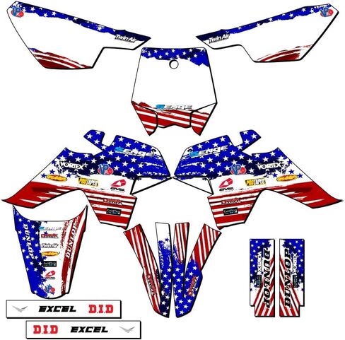 SR 110 Merica USA Senge Graphics Complete Kit Compatible with SSR in Saudi Arabia