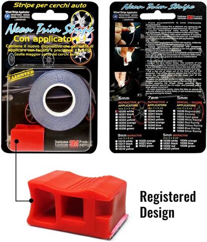 Refractive Wheel Trim with Applicator Tool for Car Wheels, Orange in Saudi Arabia