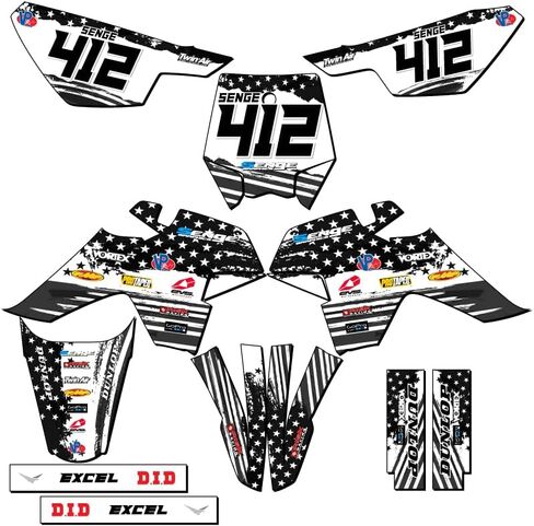 SR 110 Merica USA Senge Graphics Complete Kit Compatible with SSR in Saudi Arabia