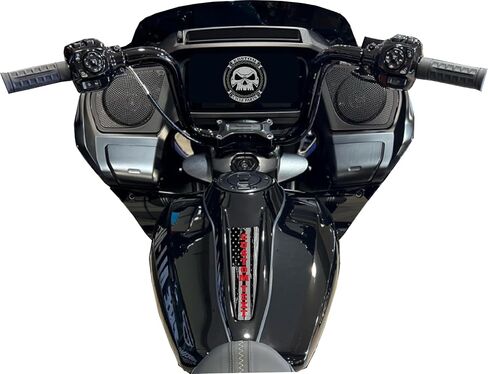 Kustom Cycle Parts Black and Grey American Flag Plastic Dash Panel Console Insert! Compatible with 2024+ Harley Davidson Street Glides & Road Glides (B&G American Flag) in Saudi Arabia