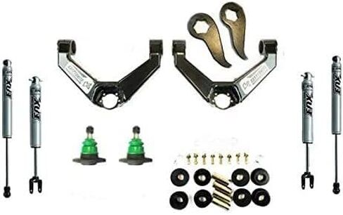 Kryptonite Stage 3 Leveling Kit with Fox Shocks Compatible with 2011-2019 Chevy/GMC 2500HD 3500HD KR11STAGE3FOX in Saudi Arabia
