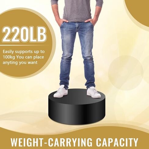 عرض الأسطوانة Stand STAND-DUTY REVESTAL 100KG الأسطوانة تقف لمنصة حزب مستديرة متعددة الأغراض لبيع الزفاف معرض البيع بالتجزئة ديكور الأحداث (23.6*5.9IN) in Saudi Arabia